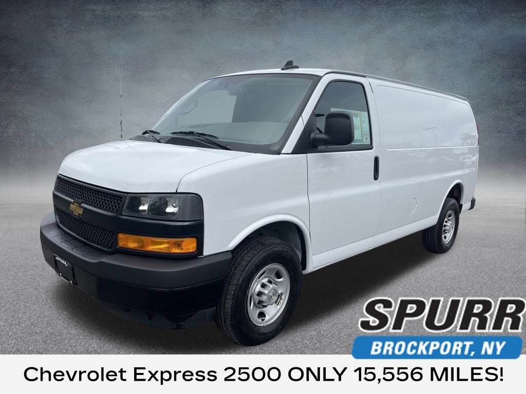 2024 Chevrolet Express Cargo 2500 WT in Summit White — front three-quarter view