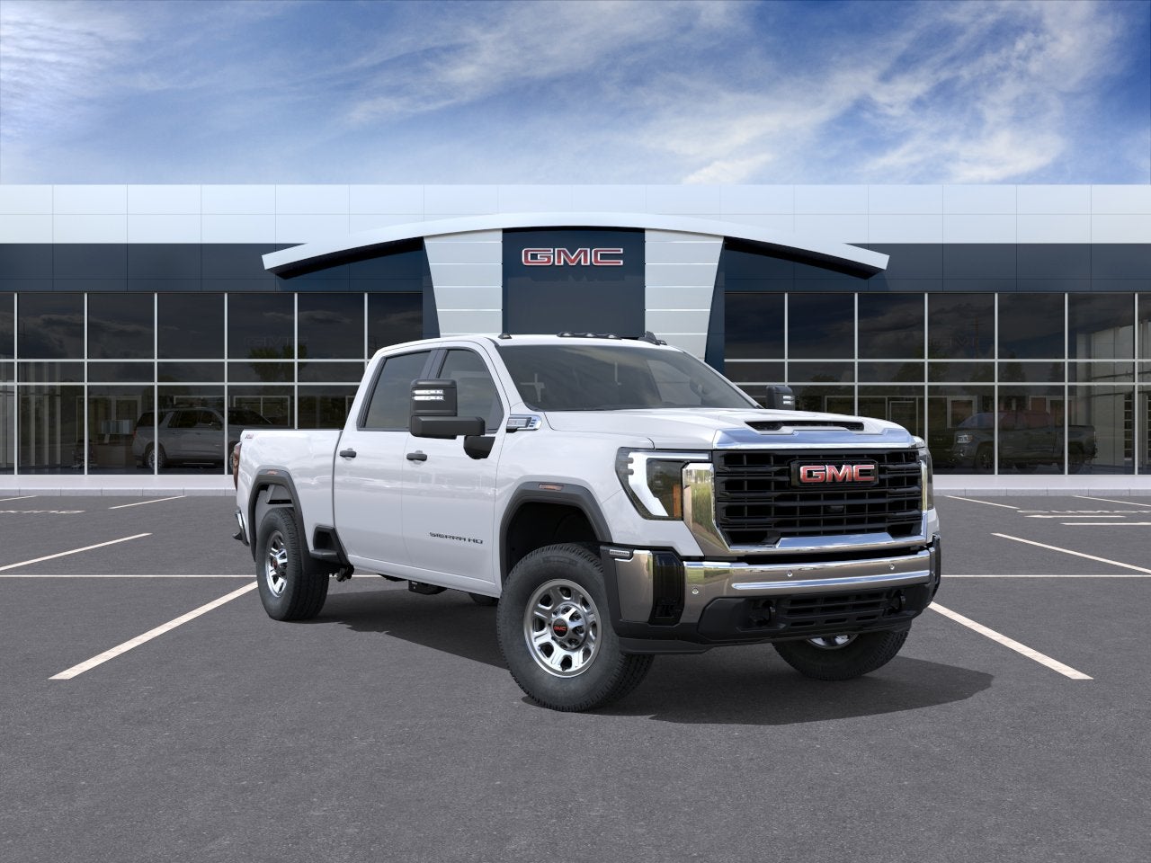 2026 GMC Sierra 2500 HD Pro in Summit White — front three-quarter view