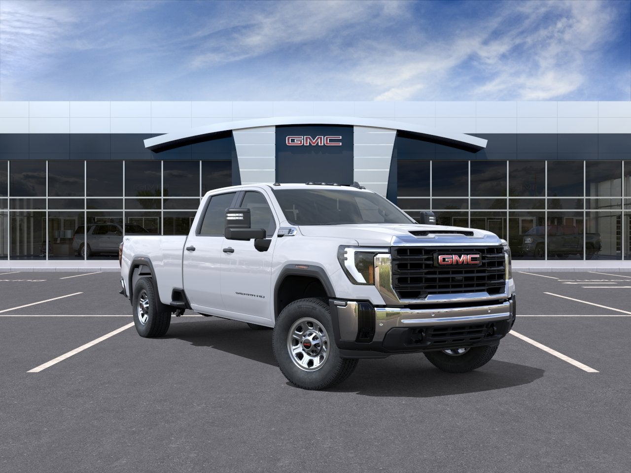 2026 GMC Sierra 2500 HD Pro in Summit White — front three-quarter view