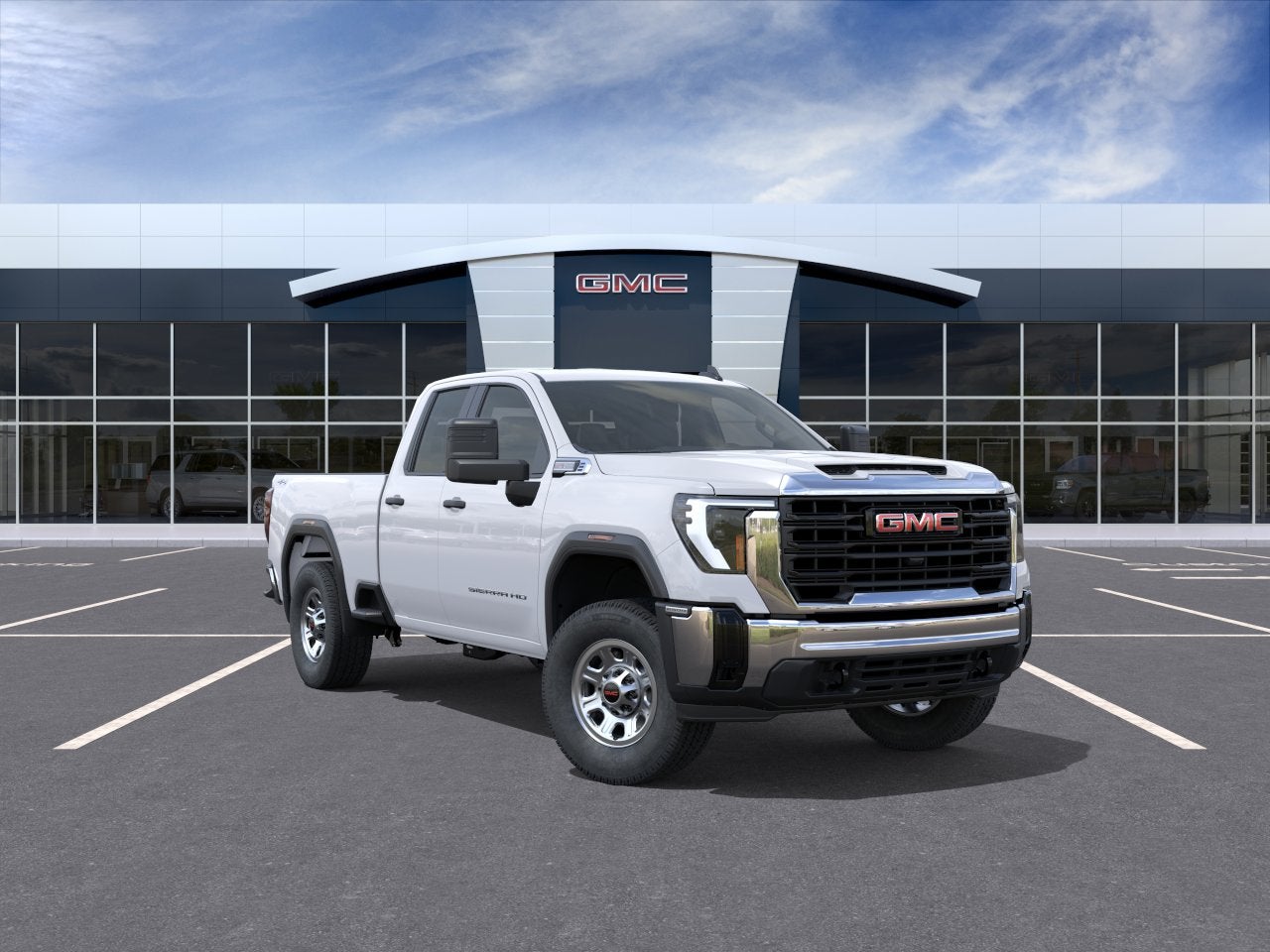 2026 GMC Sierra 2500 HD Pro in Summit White — front three-quarter view