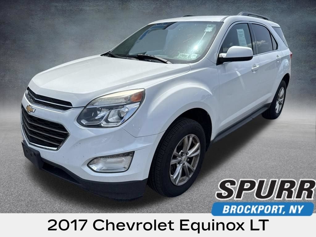 2017 Chevrolet Equinox LT in Summit White — front three-quarter view
