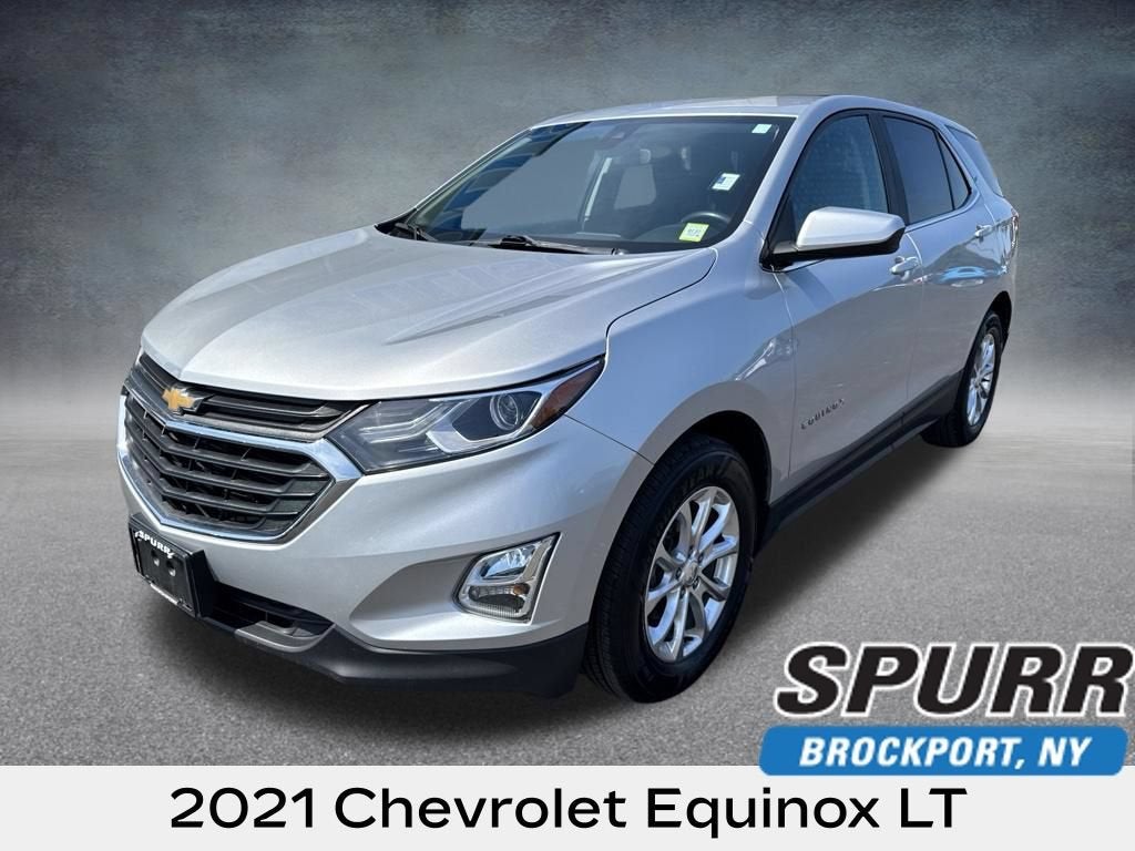 2021 Chevrolet Equinox LT in Silver Ice Metallic — front three-quarter view