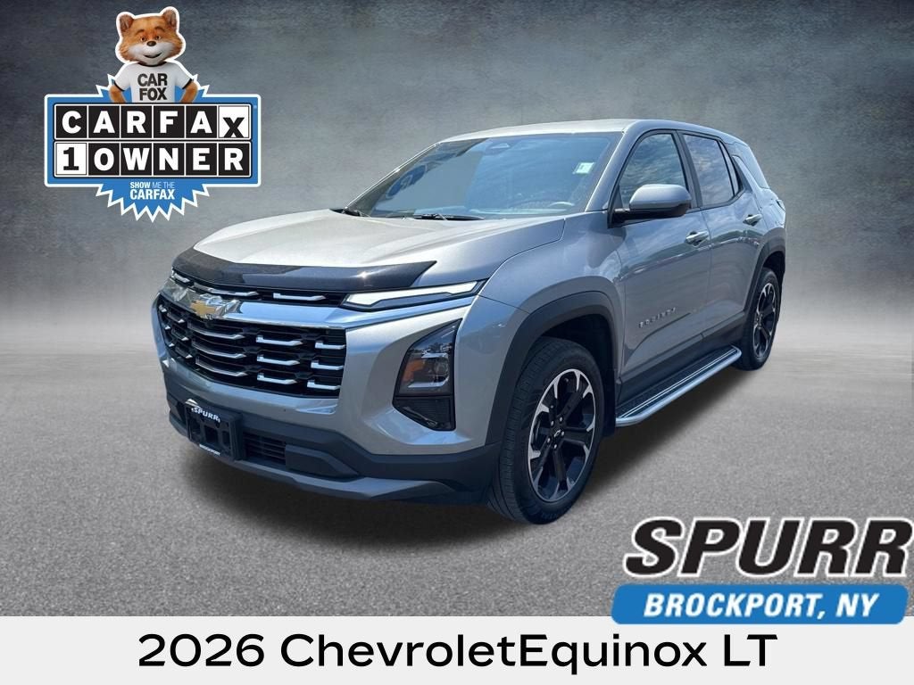 2026 Chevrolet Equinox LT in Sterling Gray Metallic — front three-quarter view