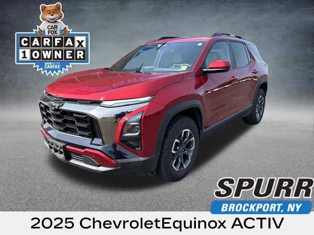 2025 Chevrolet Equinox ACTIV in Radiant Red Tintcoat — front three-quarter view
