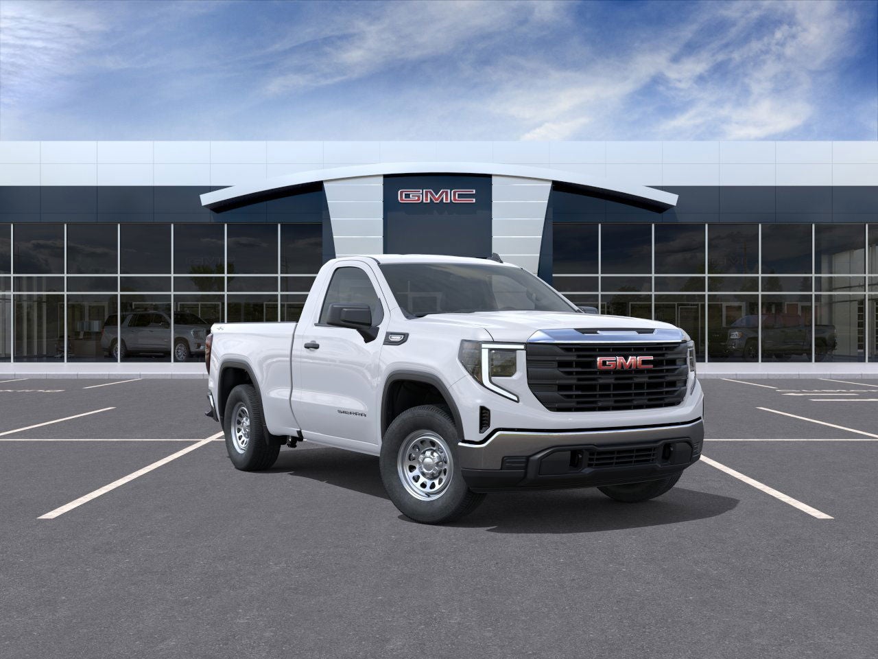2026 GMC Sierra 1500 Pro in Summit White — front three-quarter view