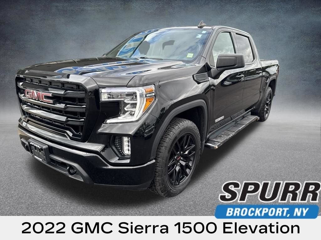 2022 GMC Sierra 1500 Limited Elevation in Onyx Black — front three-quarter view