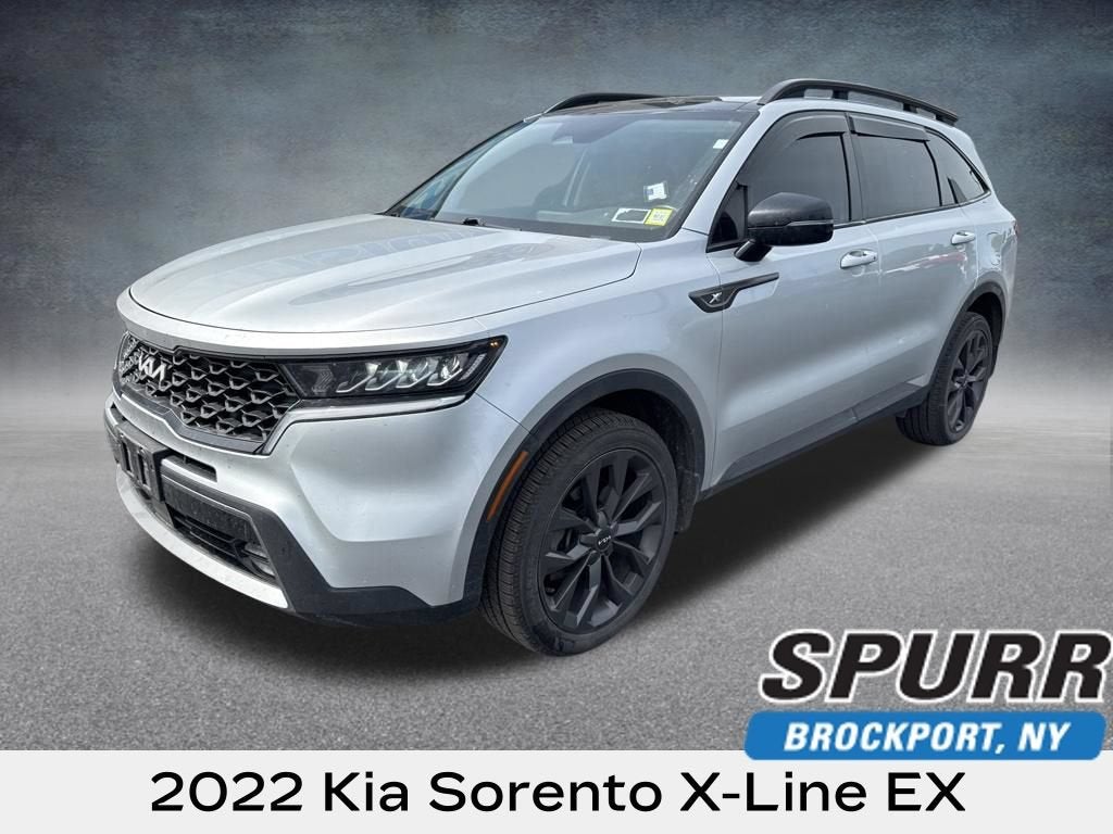 2022 Kia Sorento X-Line EX in Gy — front three-quarter view