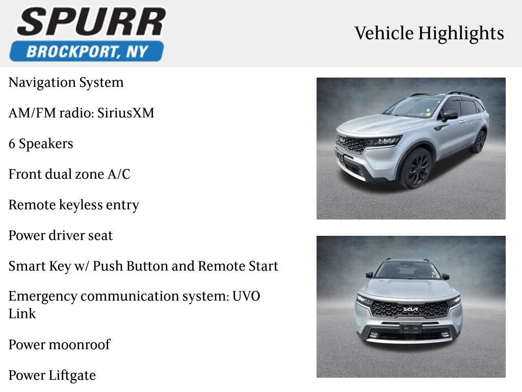 2022 Kia Sorento — interior view